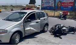 Söke’de otomobil ile motosiklet çarpıştı: 1 yaralı