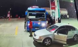 Sürücülerin güzergah kavgası kamerada