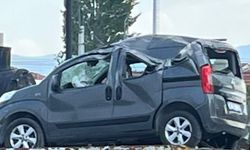 Tavşanlı’da kontrolden çıkan araç takla attı, sürücüsü yaralandı