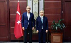 TBMM Başkanı Kurtulmuş, Türkiye’nin Astana Büyükelçisi Kapucu ile görüştü
