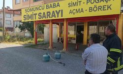 Tüpün hortumu kopunca fırında yangın çıktı