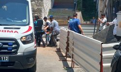Yüksekten düşen işçi yaraladı