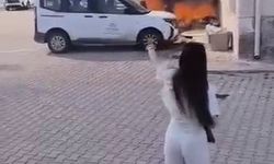 Kurum bahçesinde çıkan yangın paniğe neden oldu