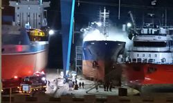 Ordu’da tersanedeki gemide yangın