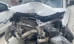 Direğe çarpan otomobildeki 2 kişi yaralandı