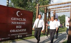 Erzurum GSİM Olimpiyat Parkına çadır gençlik merkezi kurdu