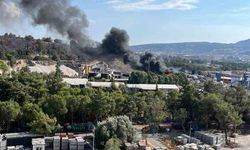 İzmir’de katı atık merkezinde yangın paniği