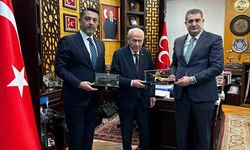 MHP Lideri Bahçeli, "Gökbörü" hava savunma sistemlerinin üreticisi Günay Önder’i kabul etti