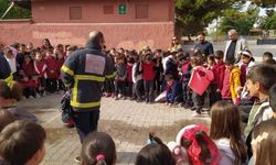 Çorum’da ilkokul öğrencilerine yangın eğitimi