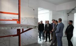 Kaymakam Baycar, öğretmenevi ve Akşam Sanat Okulundaki çalışmaları inceledi