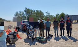 Mersin’de kaçak yırtıcı kuş avcılığı yapan 4 kişiye 143 bin lira ceza kesildi