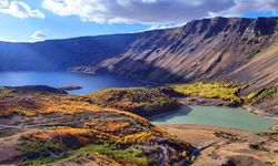 Nemrut Kalderası’nda hayranlık uyandıran sonbahar güzelliği