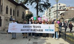 Sinop’ta meme kanseri farkındalık yürüyüşü yapıldı