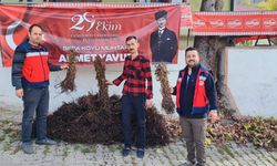 Domaniç'te çiftçilere yüzde 75 hibeli 3 bin adet ahududu fidanı dağıtıldı