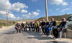 Harmandalı halkı Katı Atık Bertaraf Tesisi önünde nöbet tutuyor