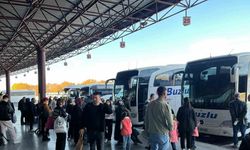 Otogarda ’ara tatil’ yoğunluğu