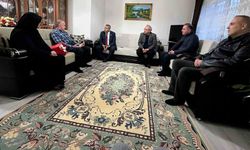 Şehit Serdar Uslu'nun öğretmen babasına anlamlı ziyaret