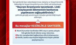 SGK’dan Sahte Mesaj Uyarısı