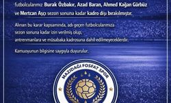 Mazıdağı Fosfatspor'da 4 futbolcu kadro dışı bırakıldı
