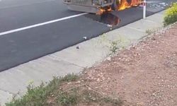 Osmaniye'de mazot yüklü tanker alev aldı