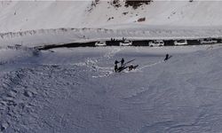 AFAD, Bahçesaray yolunda çığ incelemesi yaptı