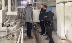 Bayburt'ta doğal taş üretim tesisinde çevre denetimi yapıldı