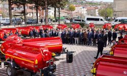 Bilecik'te 31 adet yangın söndürme tankeri köylere dağıtıldı