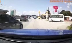 Bursa'da trafikte tehlikeli anlar: Makas atan sürücü kazaya davetiye çıkardı