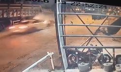 Elazığ'da 4 kişinin yaralandığı kazanın görüntüsü ortaya çıktı