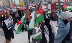 Ereğli'de Filistin'e destek yürüyüşü