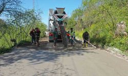 Ordu'da beton yol seferberliği sürüyor