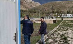 Bayburt'ta atık su arıtma tesisinde teknik inceleme yapıldı