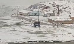 Gürpınar'da mayıs ayında kar sürprizi