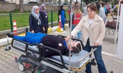 Hisarcık İlçe Devlet Hastanesi'nde yangın tatbikatı