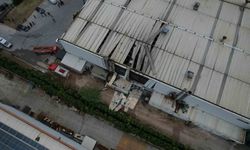 Sakarya'da patlamanın yaşandığı fabrika havadan görüntülendi