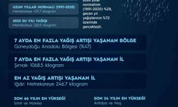 Yağışlar 7 aylık dönemde son 66 yılın en yüksek seviyesine ulaştı