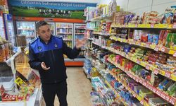 Zabıta ekiplerinden bakkal ve marketlere denetim