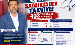 Aldemir'den Sağlıkta Büyük Müjde : Mersin'e 403 Yeni Kadro