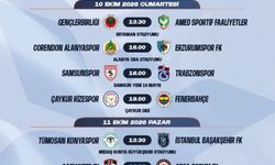 Trendyol Süper Lig'de 7-16. hafta programları açıklandı