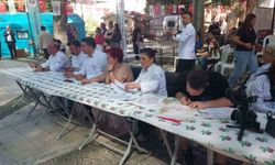 Festivalde en iyi zeytinyağlı yemek için yarıştılar