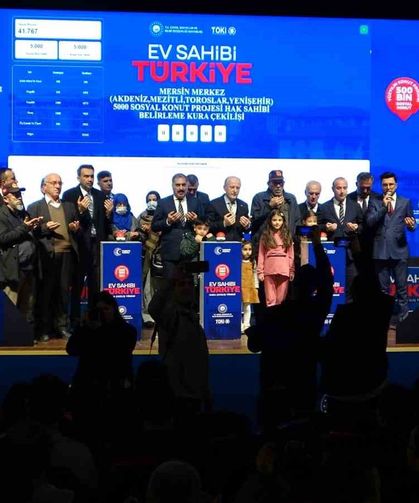 500 bin sosyal konut projesi kapsamında Mersin'de 8 bin 190 hak sahibi belirlendi