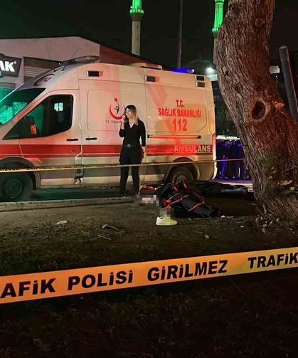 149 kilometre hızla refüje daldı: