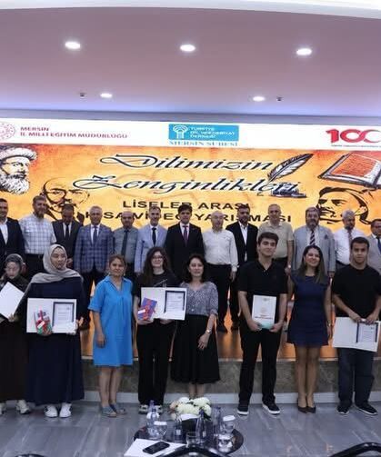 Mersin’de “Dilimizin Zenginlikleri” Yarışmasının Kazananları Ödüllendirildi