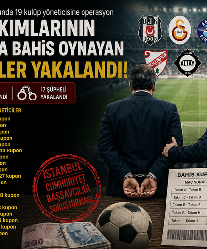 Bahis Soruşturması Futbolu Sarstı: 17 Yönetici Gözaltında
