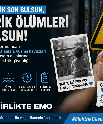 BİRLİKTE EMO Platformu'ndan Hayati Çağrı : "Denetimsizlik Son Bulsun, Elektrik Ölümleri Son Olsun"
