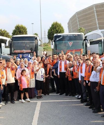 AK Parti Mersin Teşkilatı 25. yıl buluşması için Ankara yolunda