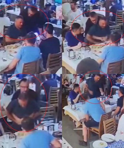Boğazına lokma kaçan vatandaşı Heimlich manevrası kurtardı