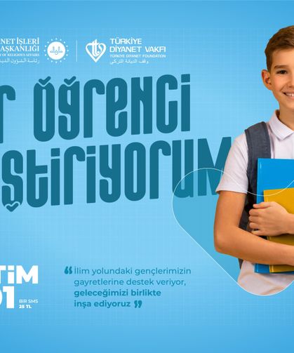 TDV'den “Bir Öğrenci Yetiştiriyorum” Seferberliği