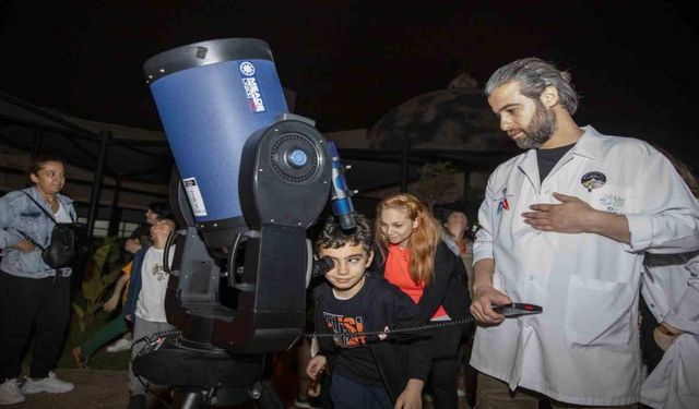 Çocuklar Mercan’da Gece Gözlem Etkinliği’ne katıldı