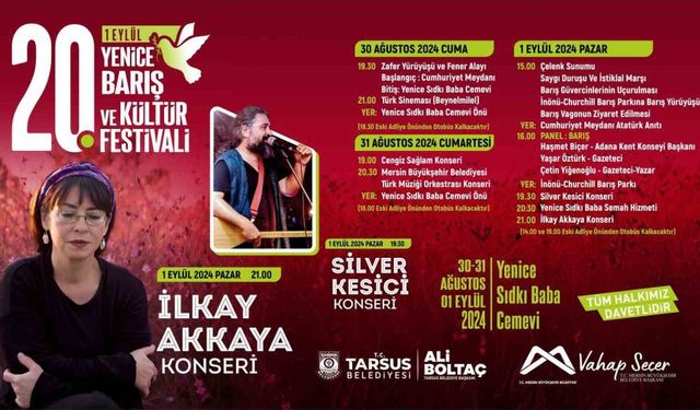 20. Yenice Barış ve Kültür Festivali 30 Ağustos’ta başlıyor